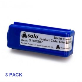 Solo ES3-3PACK-001 Replacement Smoke Cartridge For Solo 365 Smoke Detector Tester - 3 Pack