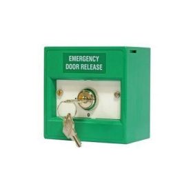 KAC K21SGS-12 Emergency Door Release Keyswitch Call Point - Green