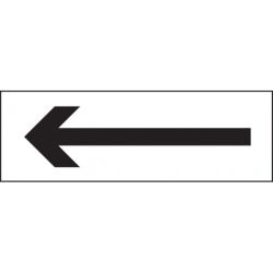 Arrow Guidance Sign - 300 x 100mm - Self-Adhesive Vinyl - 27018G