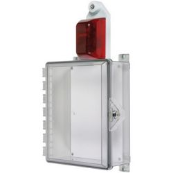 STI-7525 Control Panel Enclosure With Alarm Flashing Strobe And Thumb Lock