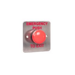 RGL F-EBRBWC-EPTE Red Dome Emergency Push To Exit Button