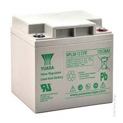 Yuasa NPL38-12IFR Long Life Flame Retardant Lead Acid Battery - 38Ah 12V