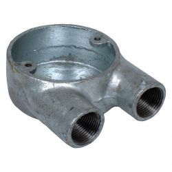 Galvanised Conduit 'U' Box - 20mm