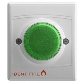 Vimpex 10-1110WFG-S Identifire Sounder VID Beacon - White Body Green Lens - Flush Mounted Version