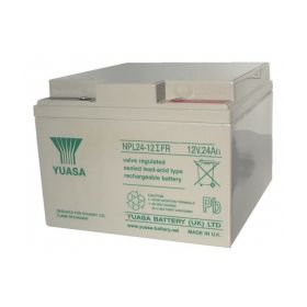 Yuasa NPL24-12IFR Long Life Flame Retardant Lead Acid Battery - 24Ah 12V