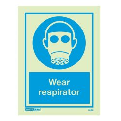 Jalite 5020D Photoluminescent Wear Respirator Sign