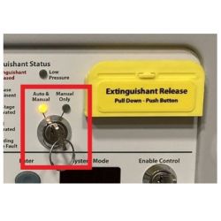 Kentec B1829 Replacement Auto / Manual Keyswitch For Extinguishant Panel