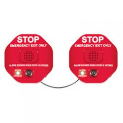 STI-6406 Exit Stopper With Dual Access Control - Red